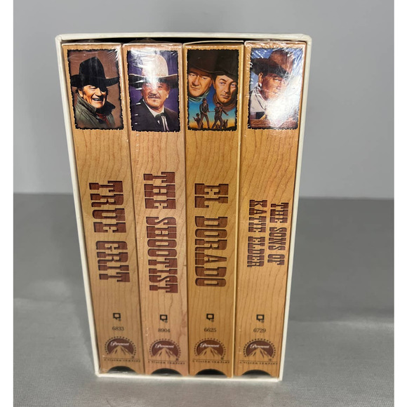 John Wayne The Duke Collection4 VHS Box Set 3 Sealed 1 Opened Excellent Best Of - Picture 1 of 6